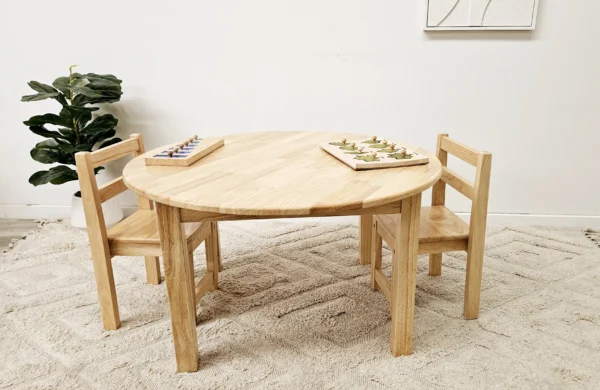 Large Round Table with 2 Standard Chairs - 110041