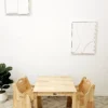 Solid Timber Table with 2 Toddler Chairs - 031089